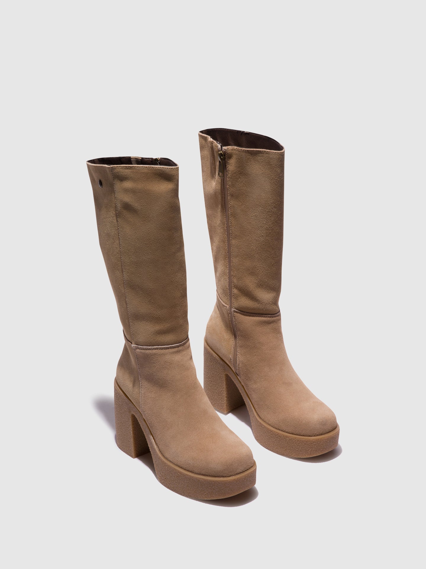 Top3 Botas com Fecho em Taupe